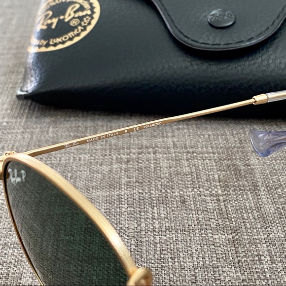 Ray-Ban RB3447 Round Metal Polarized Sunglasses - Picture 7 of 8
